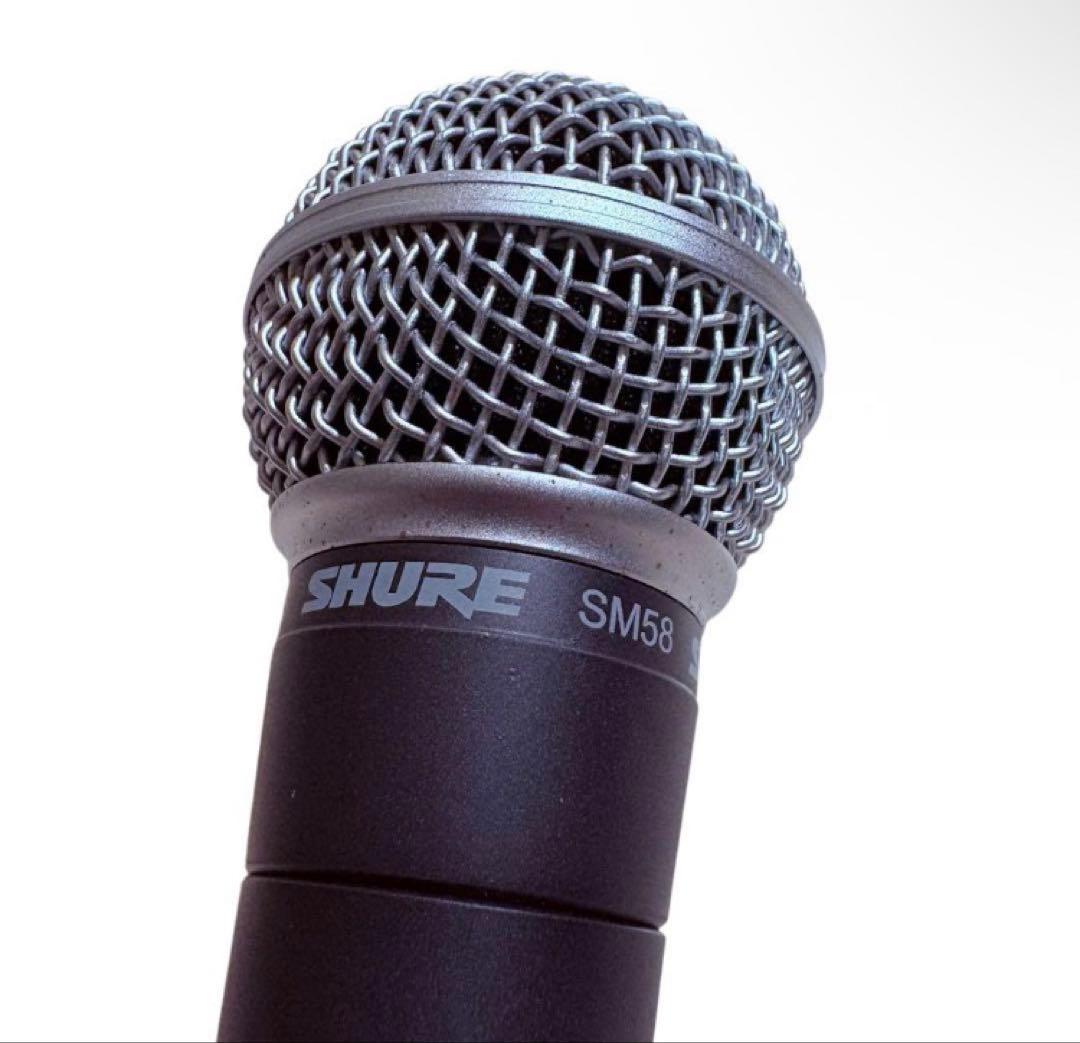 即発送可SHURE SM58 ダイナミックマイク& マイクケーブルXLRケーブル