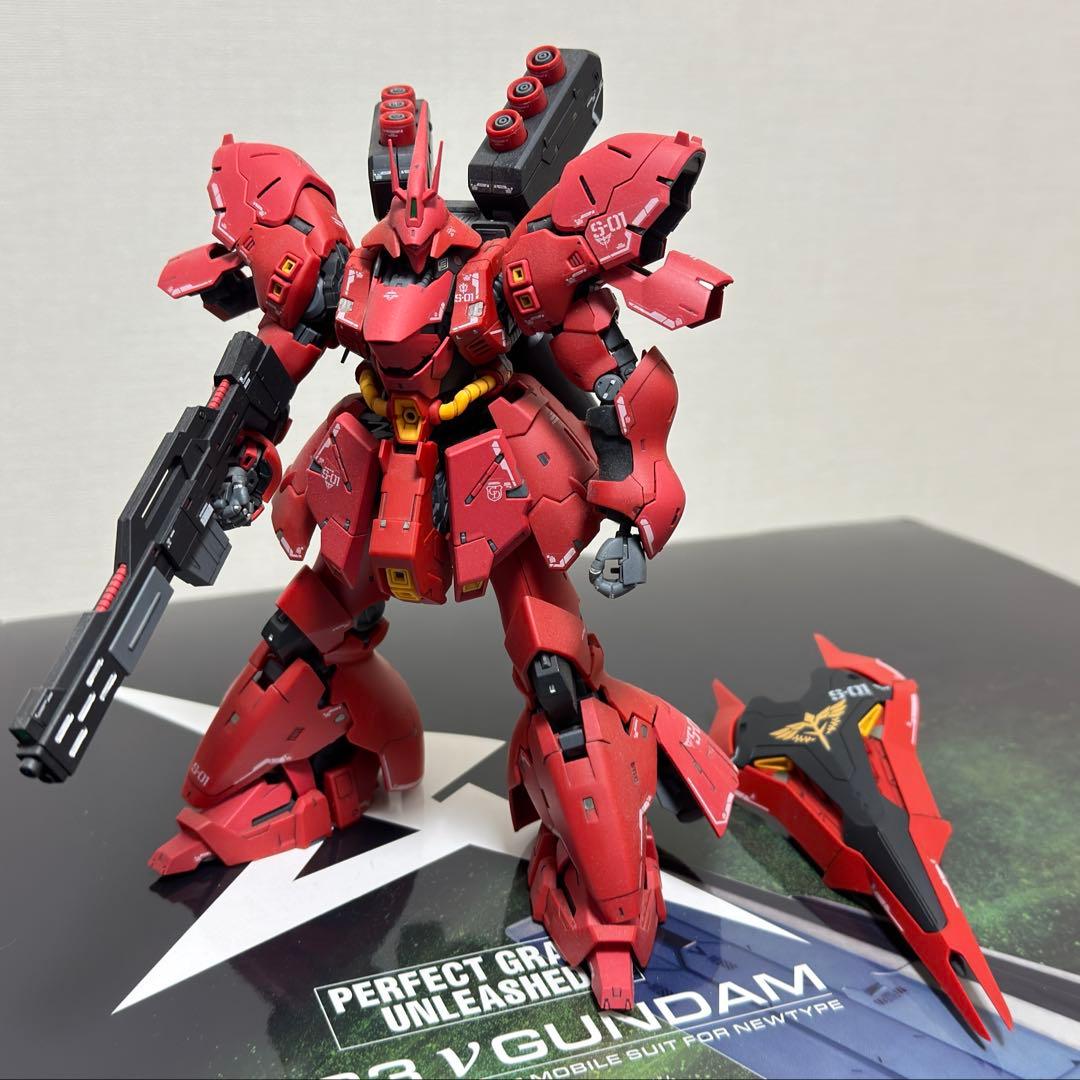 「組立済」RG Hi-νガンダム+サザビー+ジオング