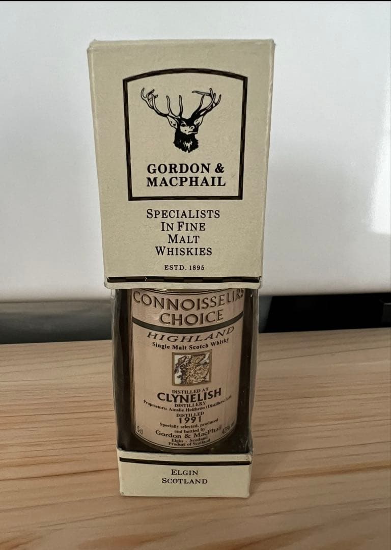 GORDON&MACPHAILミニボトル スコッチウィスキー1991 1990