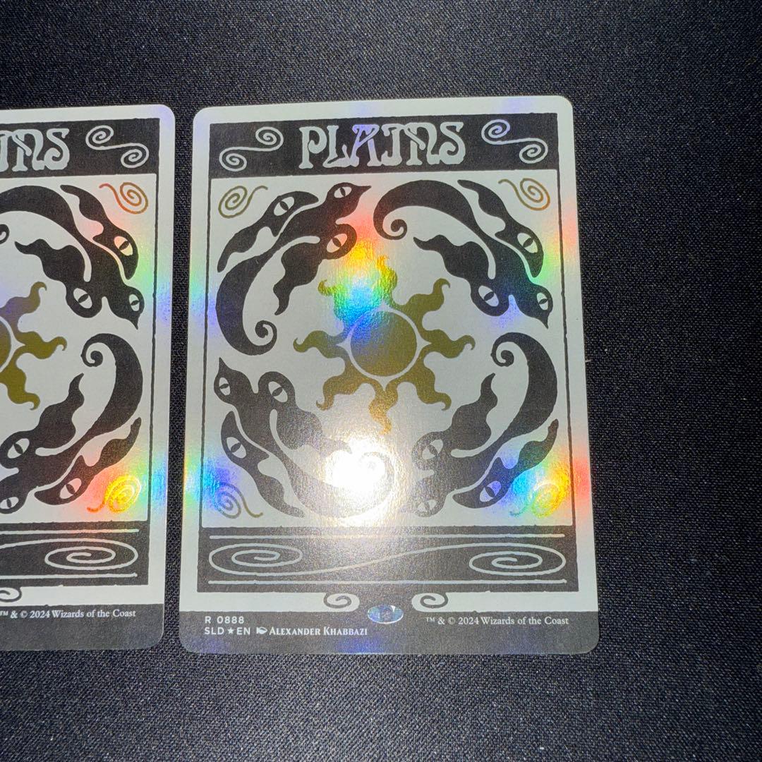 平地/Plains Foil Secret Lair 2枚