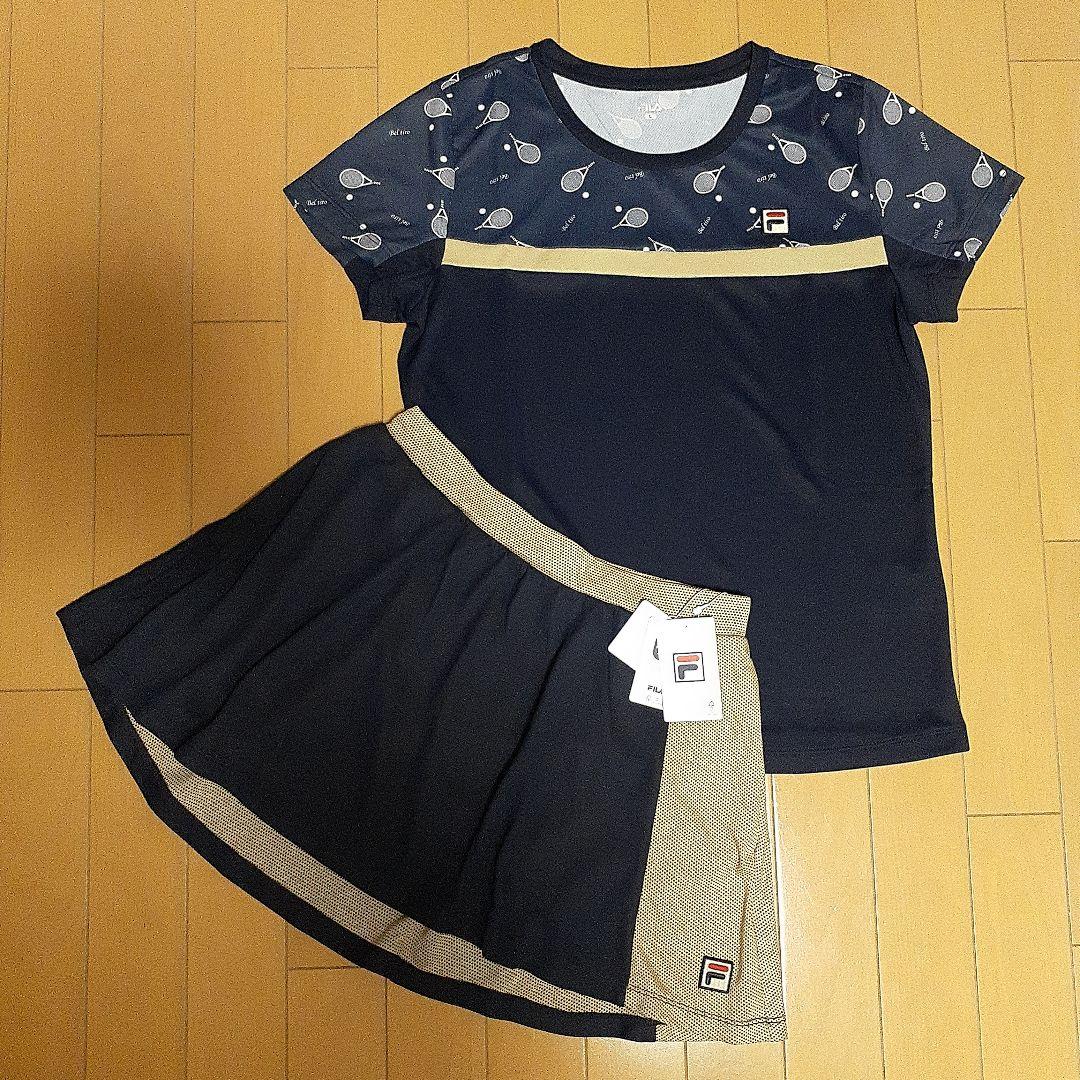 歳末値下！【美品】FILAレディーステニスウェア セットアップ L・Mサイズ