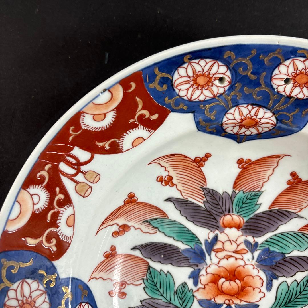 110 セール　伊万里　錦　色絵　扇　皿　九谷　鍋島　有田　飾り皿