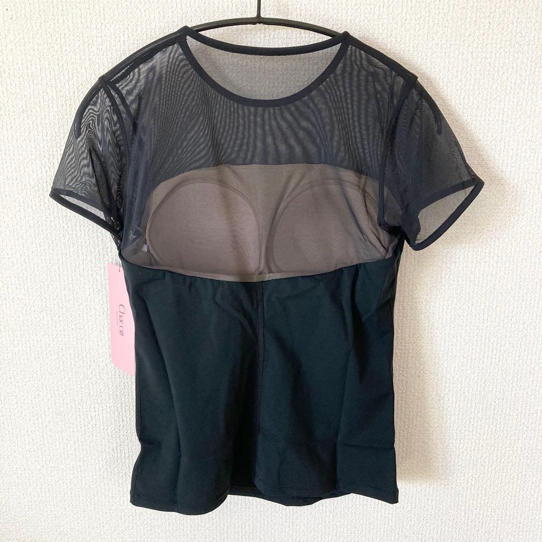 チャコット スムースライトトップ M 黒 ヨガウェア ダンス レオトップ ヨガ