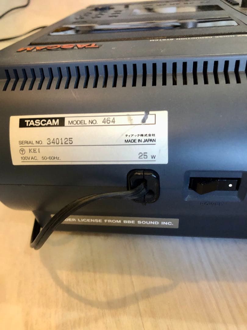 ジャンク TASCAM PORTASTUDIO 464 カセットテープ　MTR