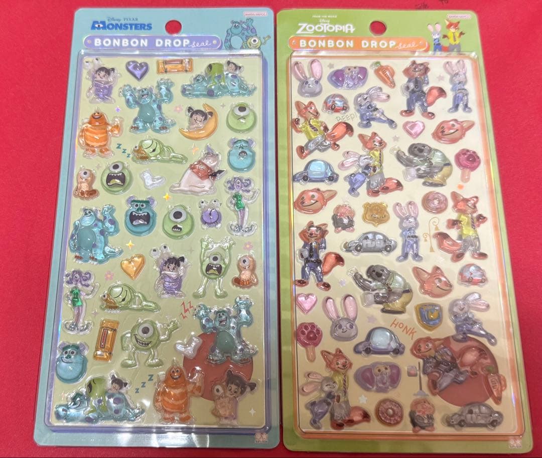 ディズニー ボンボンドロップシール 4枚セット まとめ売り