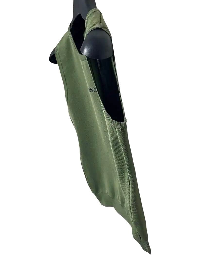 美品　BEAMS GOLF クルーネックニットベスト カーキ　サイズM ビームス