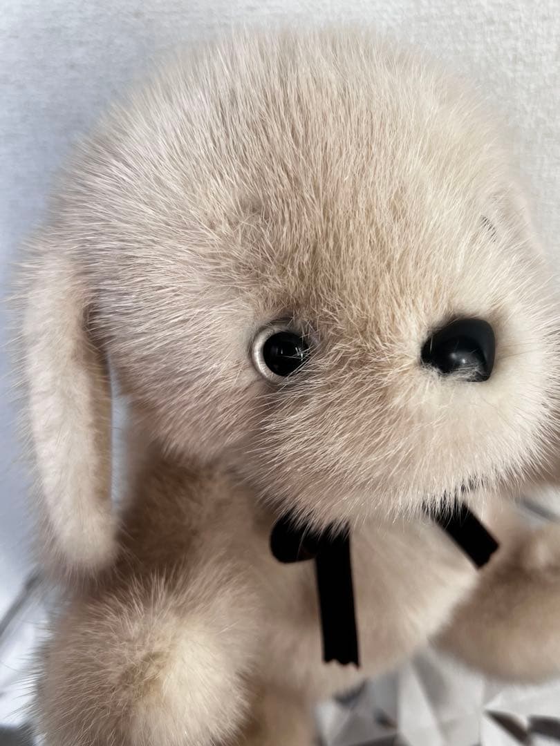 作家様　高級ミンク　犬　テディベア　ぬいぐるみ　ミンク100%