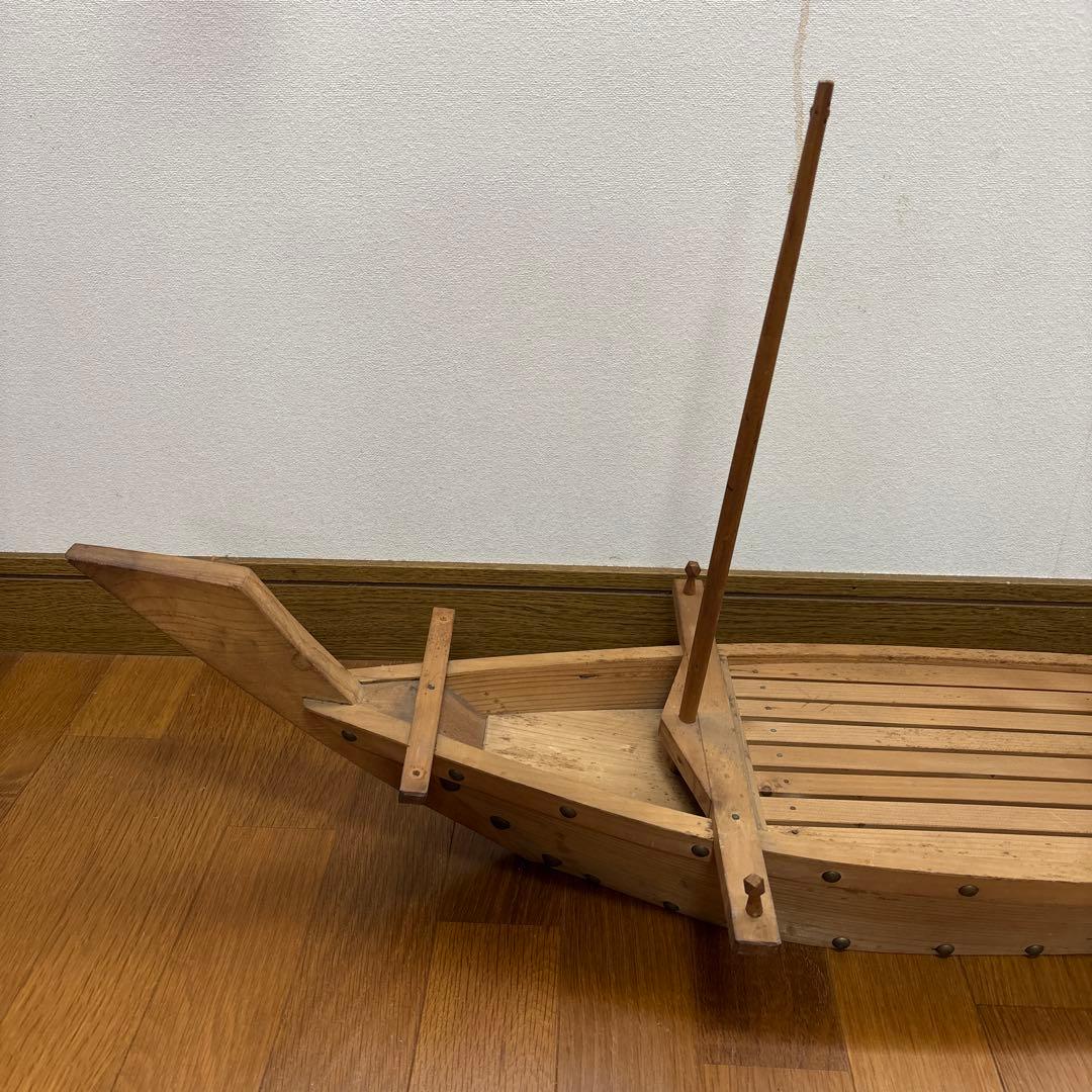 木製模型船 約80cm オール付き
