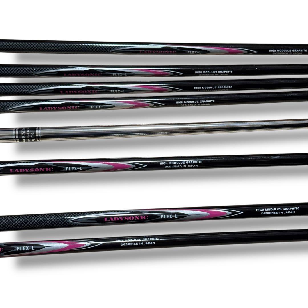 LADY SONIC ゴルフクラブセット 8本セット キャディーバッグ付 初心者