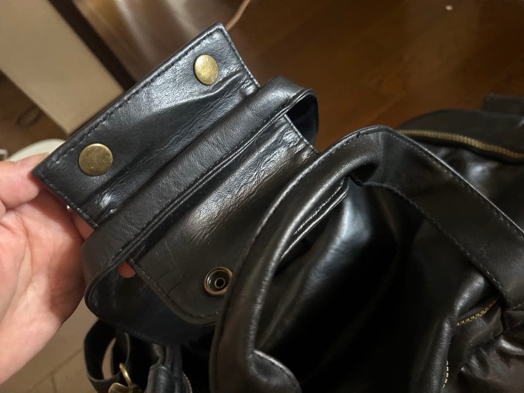 レザー ボストンバッグ 黒