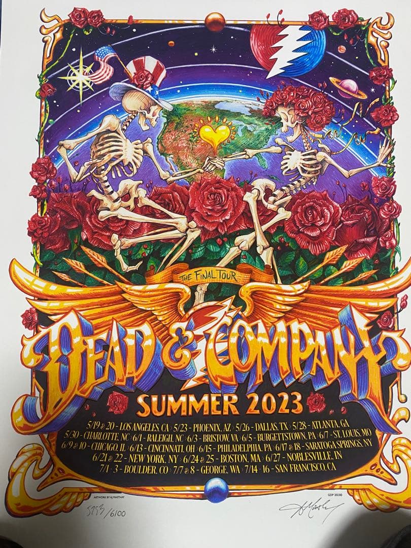 Dead & Company 2023年夏ツアーポスター