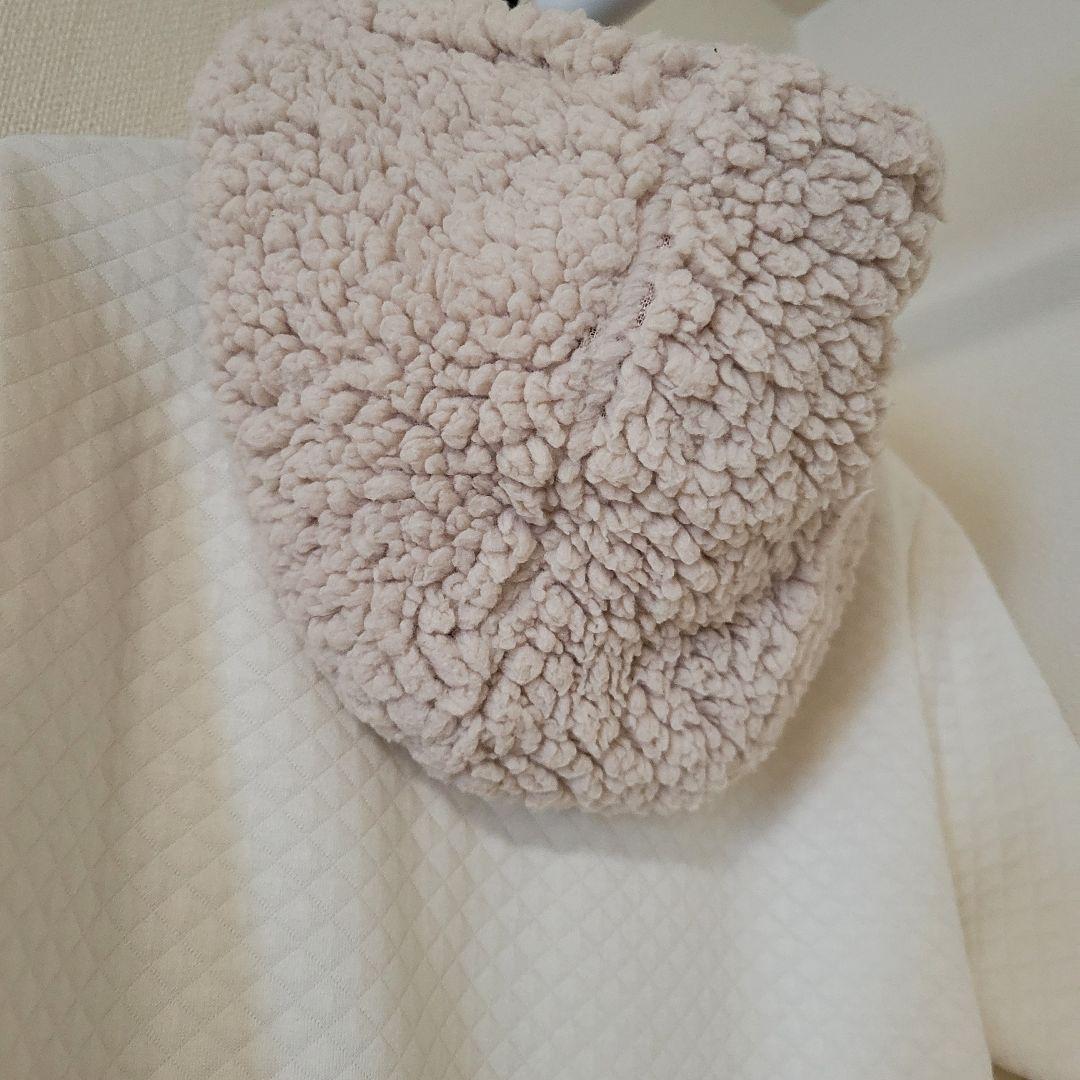 入手困難 美品 プリンス アイボリー キルティングパーカー フリースフード付き