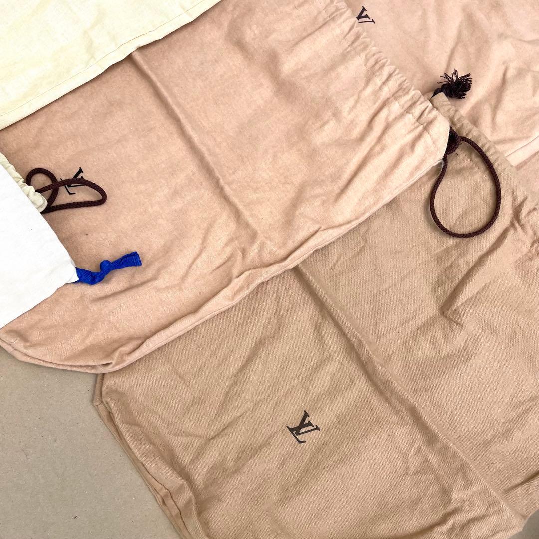 LOUIS VUITTON ルイヴィトン 保存袋 巾着 ロゴ ブラウン 50枚