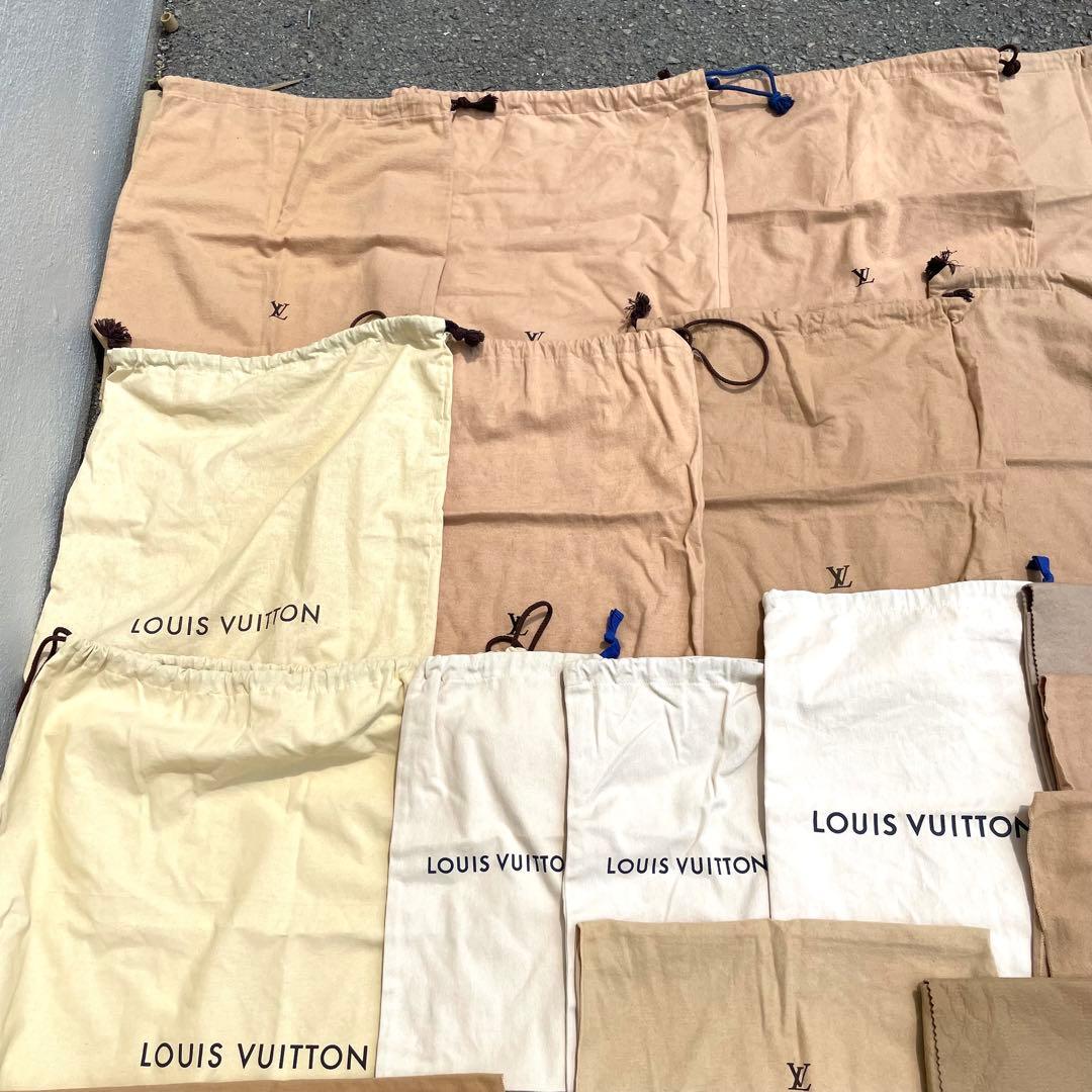 LOUIS VUITTON ルイヴィトン 保存袋 巾着 ロゴ ブラウン 50枚