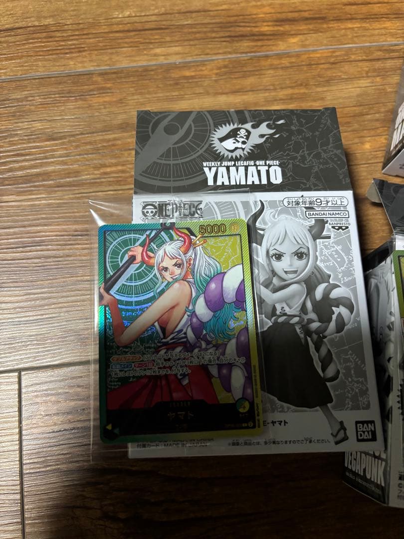 ワンピースカード　レカフィグ　マルコ、ベガパンク、ヤマト、ジュエリーボニー