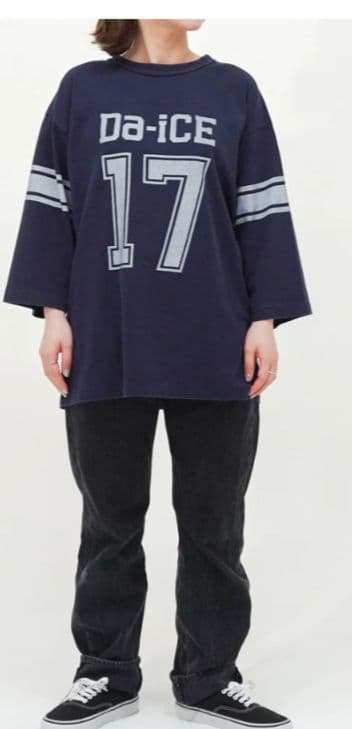 （最終価格）Da-iCE Football Tee ネイビー L