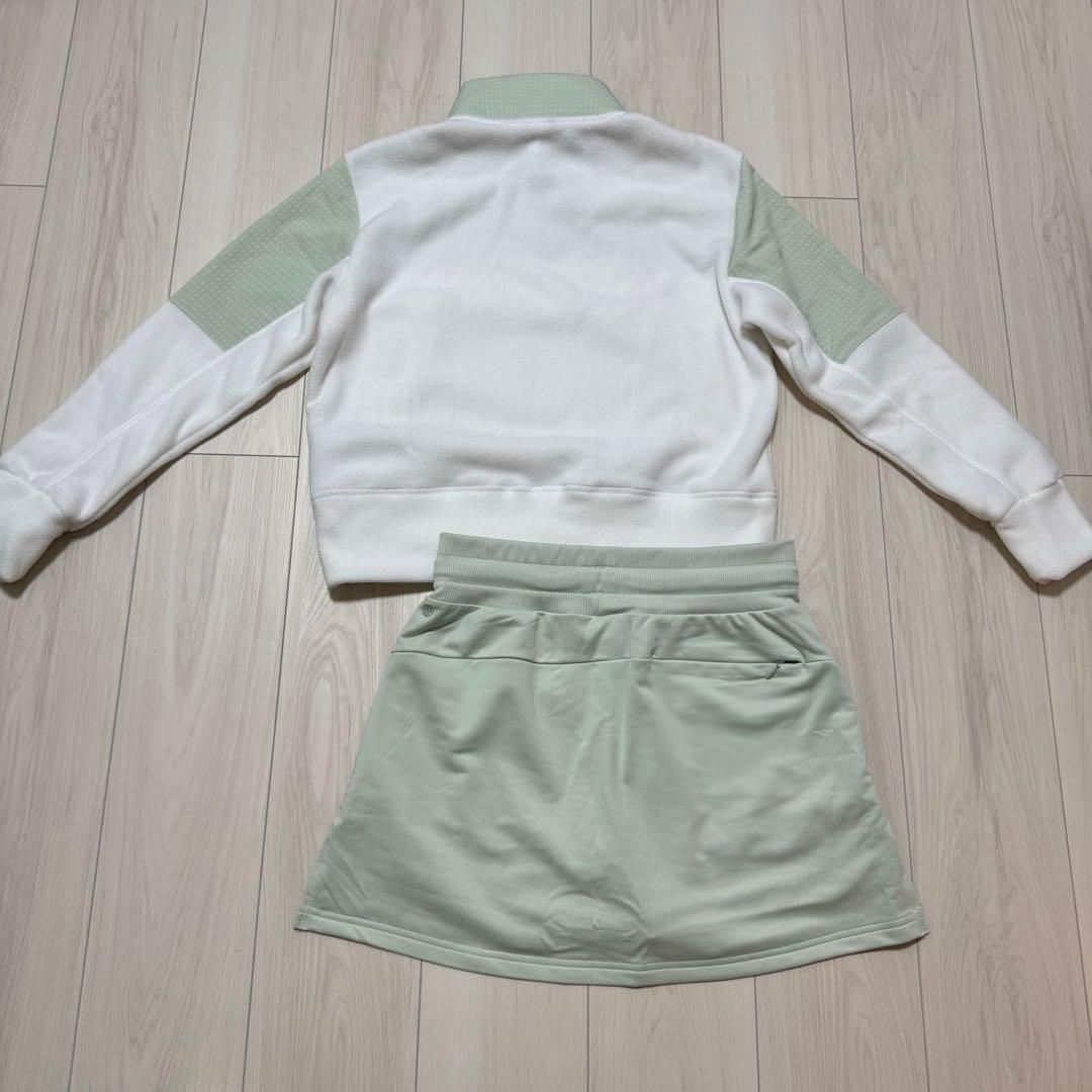 新品 アディダス セットアップ もこもこ フリース 小さいサイズ スカート 秋冬