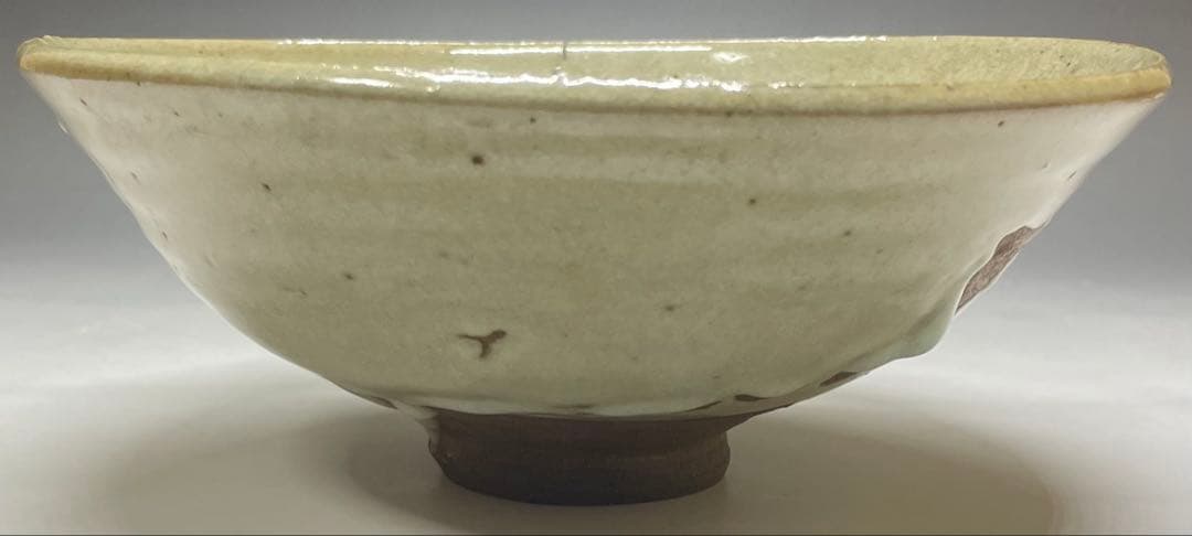 李朝　平鉢　高麗茶碗　鶏龍山　合箱(四方桟) 　d9443a