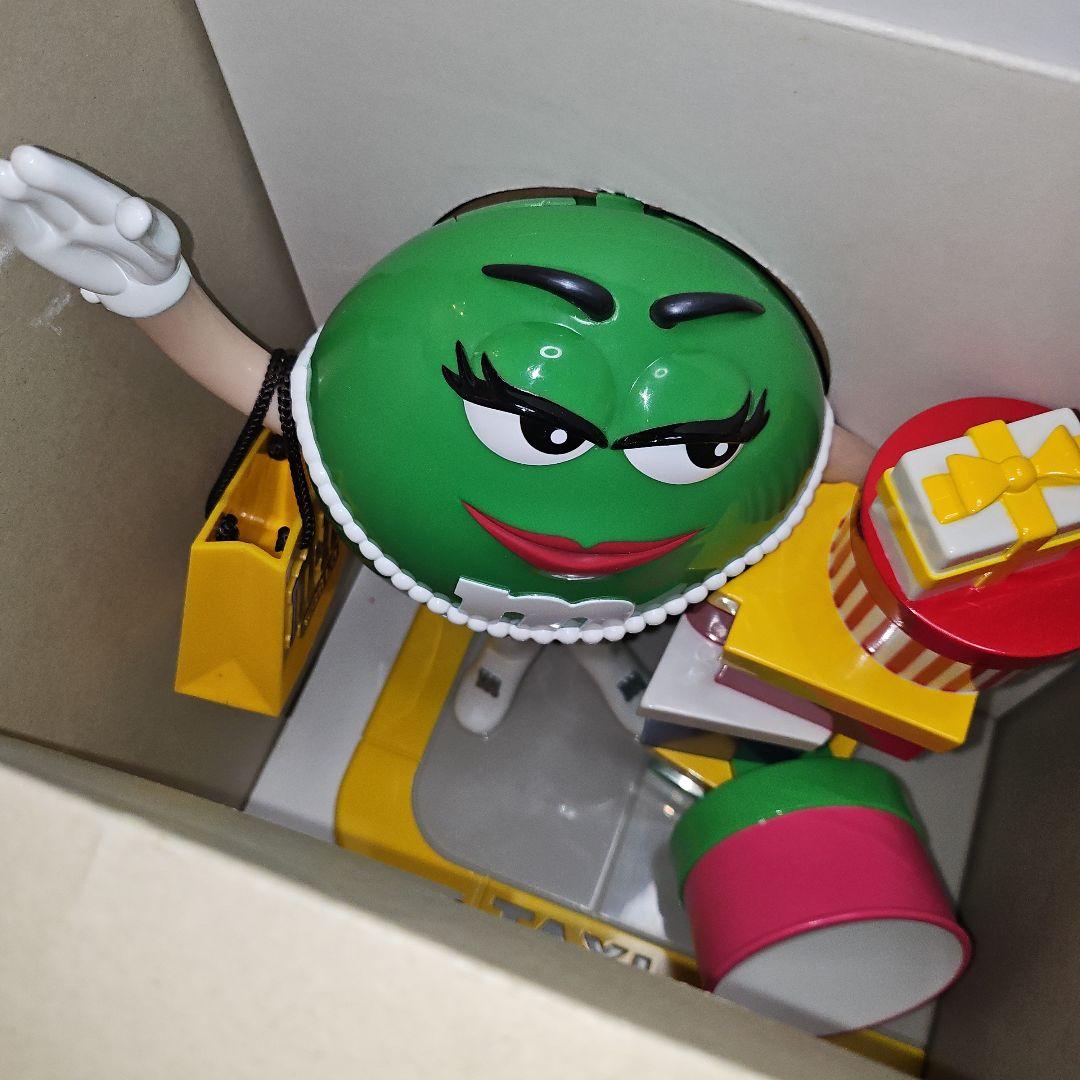 新品 ヴィンテージ M&M's グリーンショッパー チョコレートディスペンサー