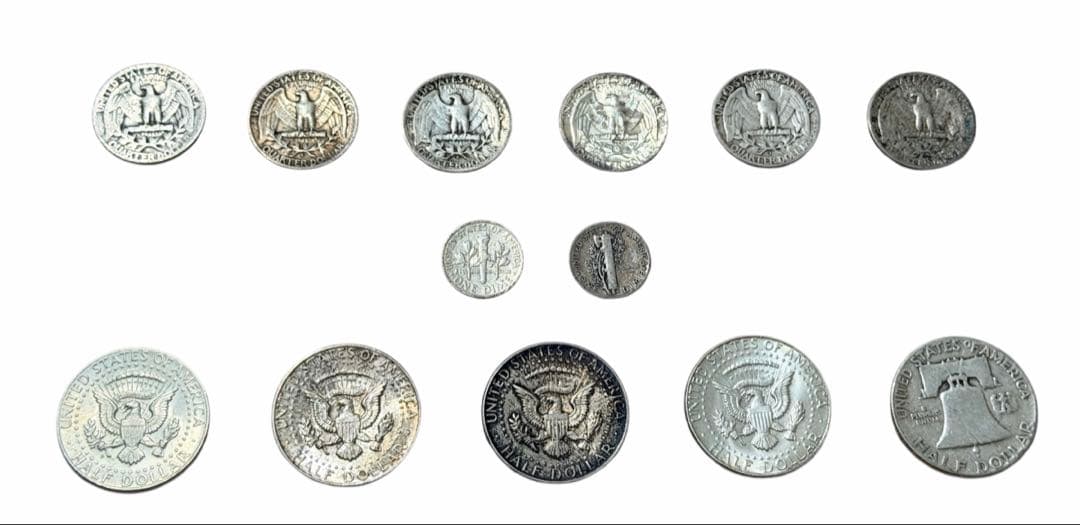 銀貨のお纏め ハーフ クォーター ワンダイム ケネディ