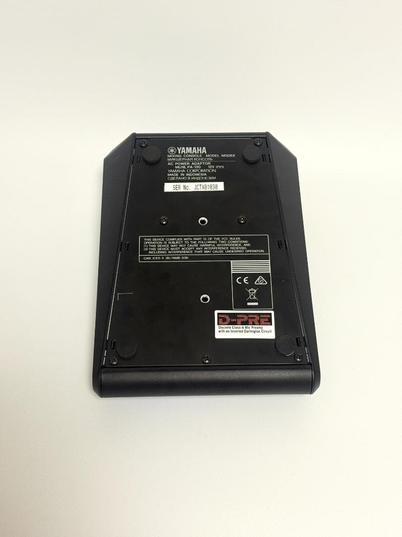 YAMAHA 6チャンネルミキシングコンソール MG06X ヤマハ