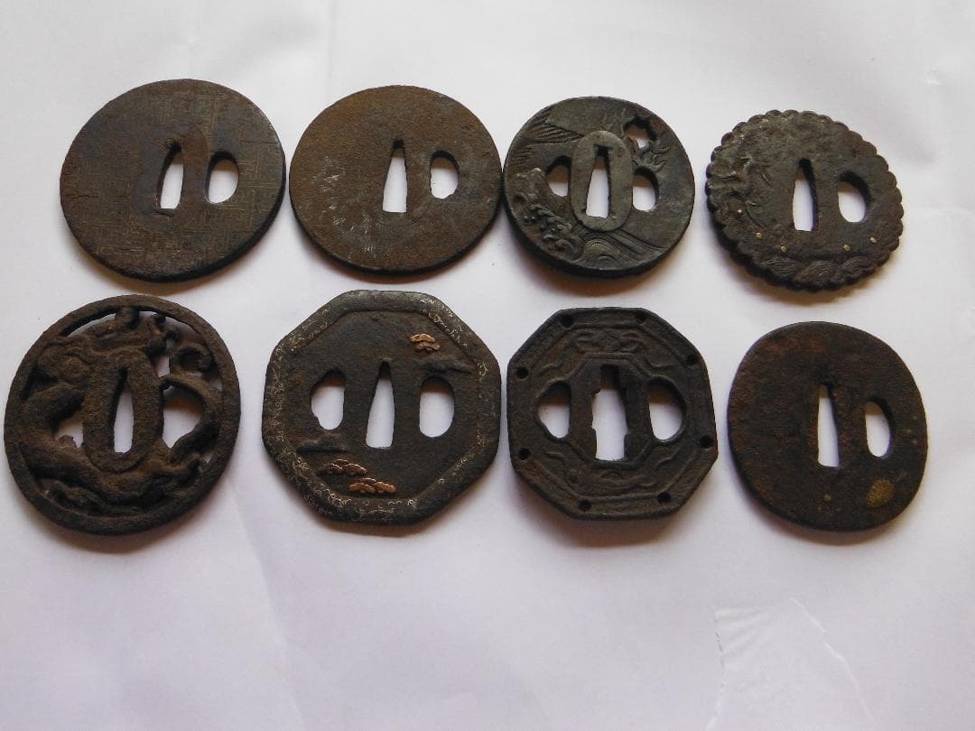 鉄製鍔8枚セット