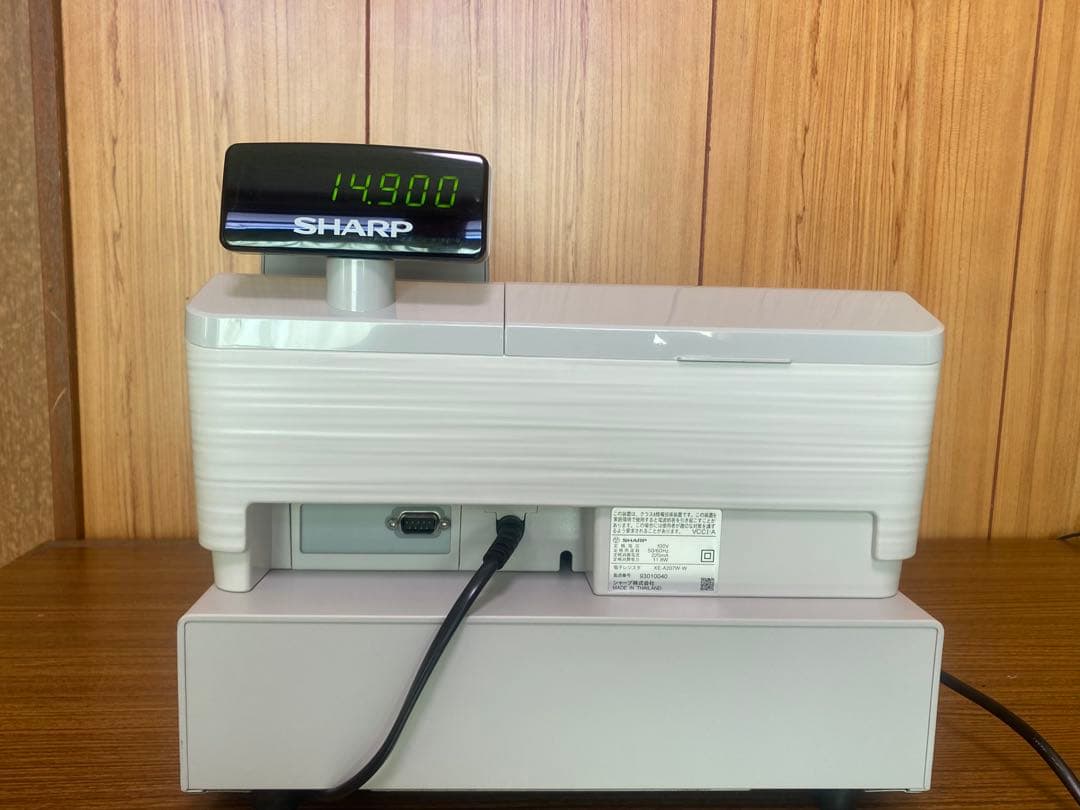 【ほぼ新品・２回使用】SHARP/シャープ　電子レジスター　XE-A207W-W