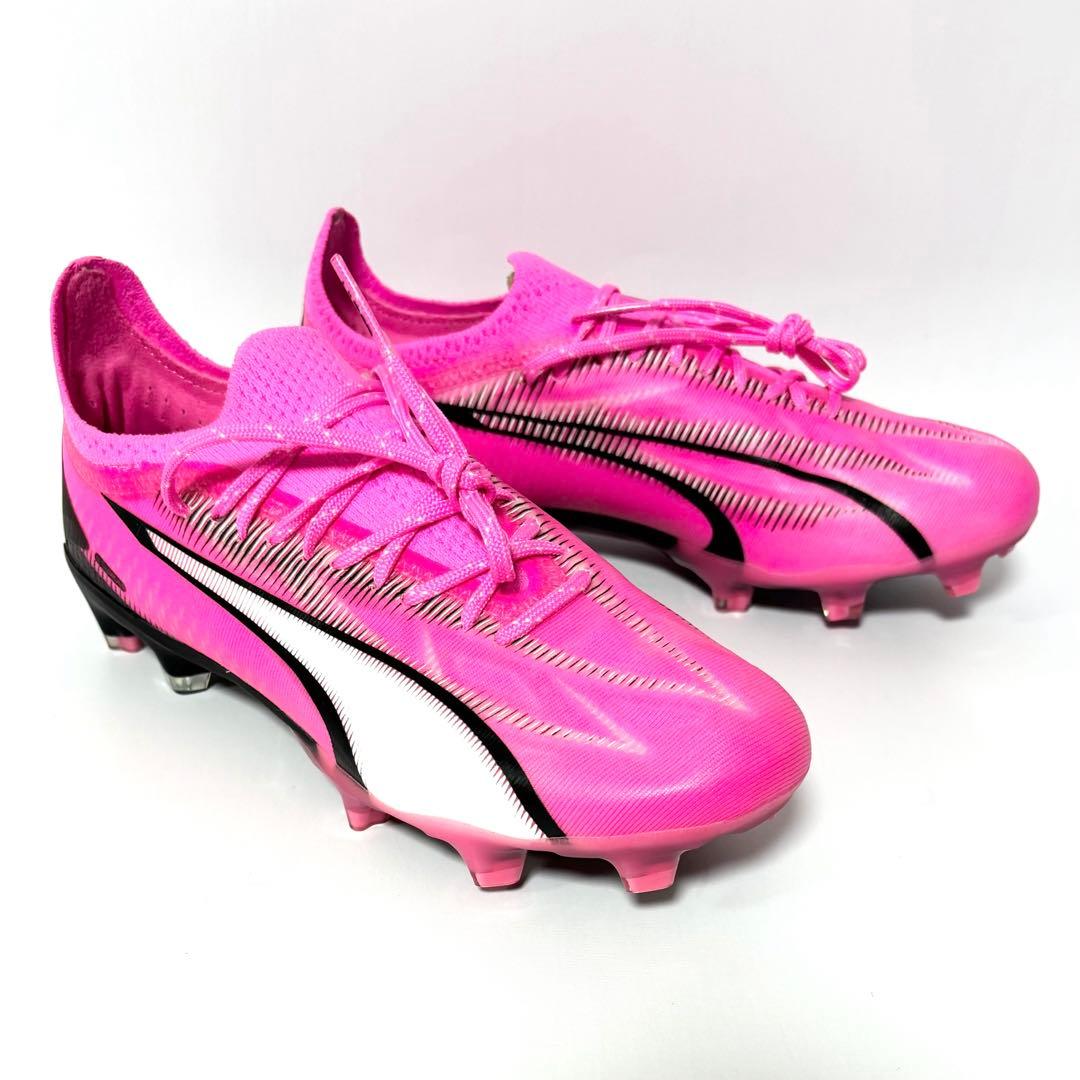 新品 プーマ W ウルトラ アルティメット FG/AG ポイズンピンク 23.0