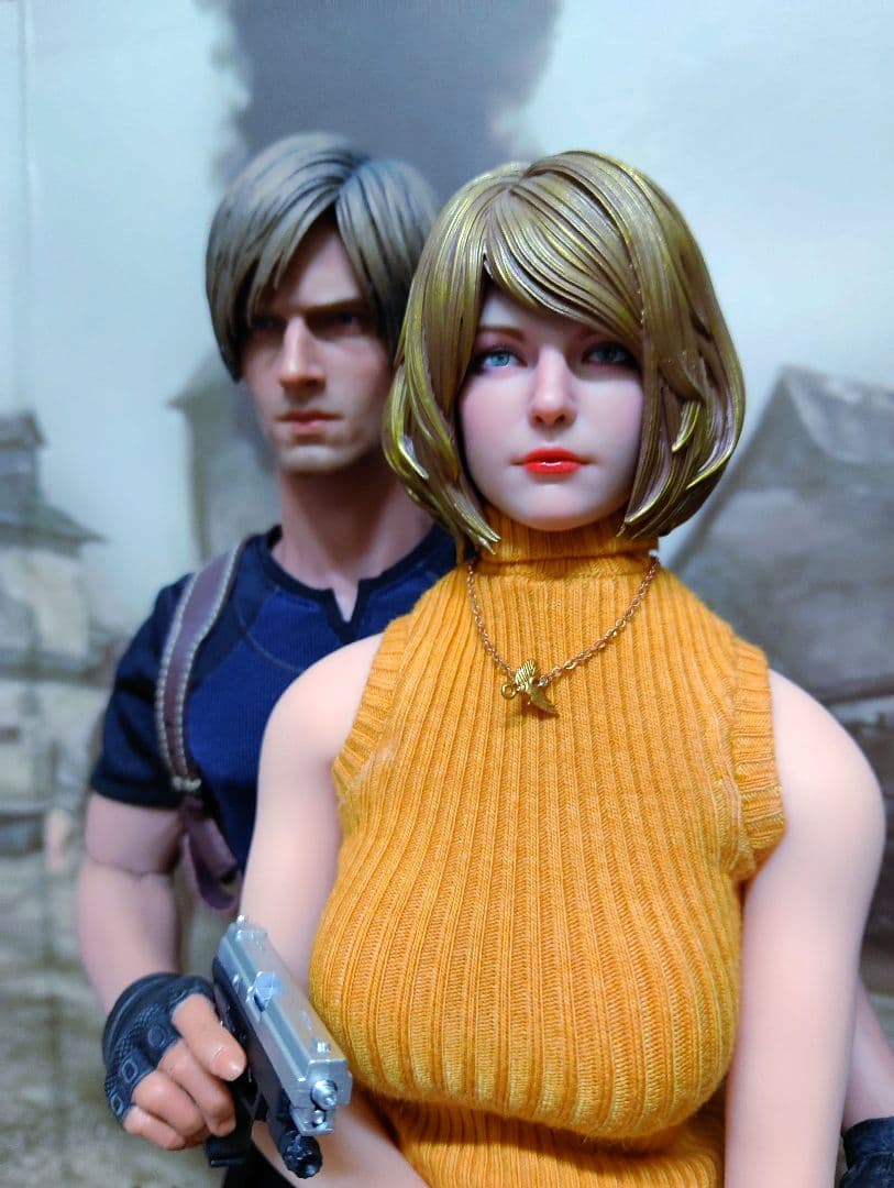 CAPCOM.[biohazard④.1/6(レオン＆アシュリー)]2体セット!