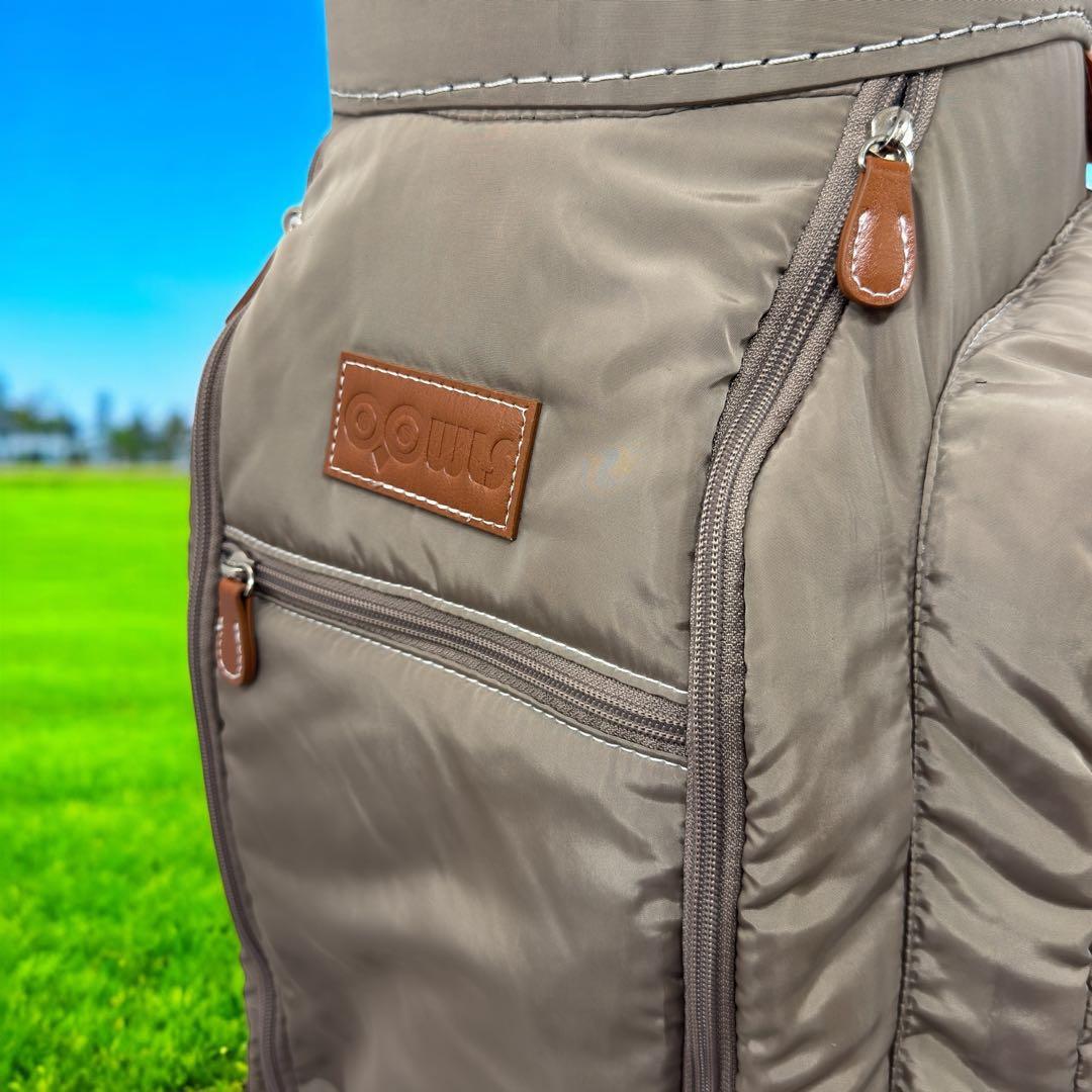 キャスター付きキャディバッグ 9.5型 ベージュ47インチ対応　男女兼用