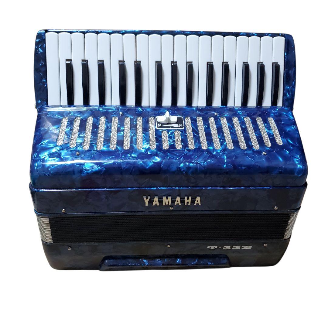 【極美品】YAMAHA T-32B テナーアコーディオン　ヤマハ　レトロブルー