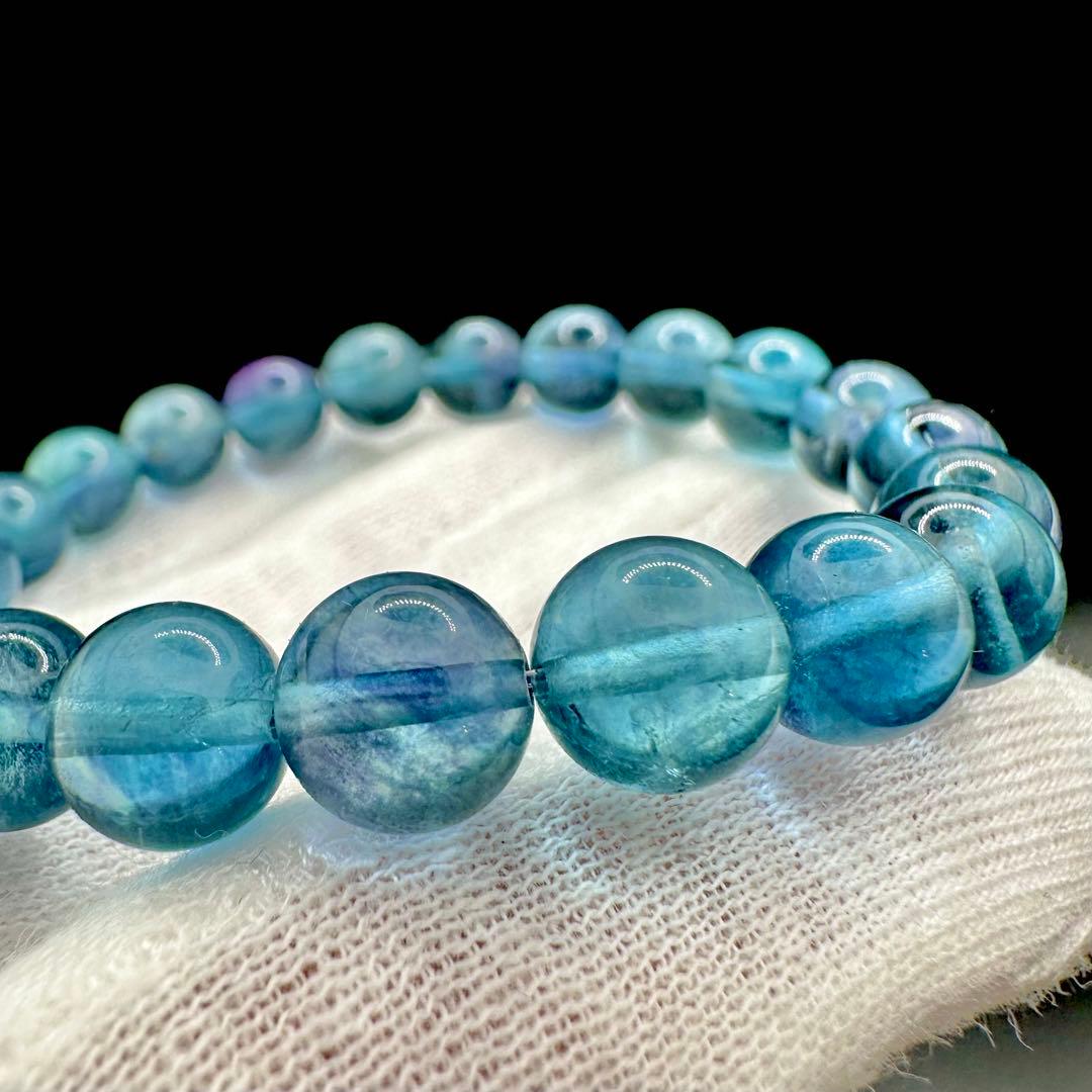 レアカラー！！　ブルーフローライト　ブレスレット①