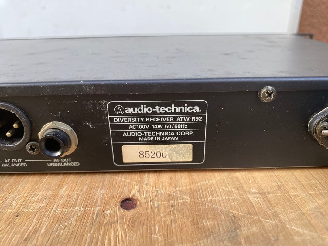 配信機器・PA機器・レコーディング機器 audio technica atw-r92 diversityreceiver