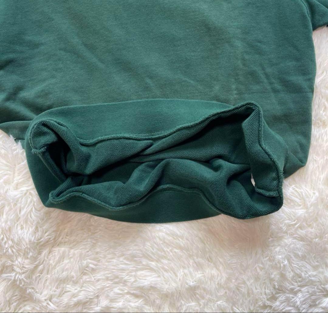 GOLFICKERS ゴルフ ポロシャツ スウェット 半袖グリーンサイズL