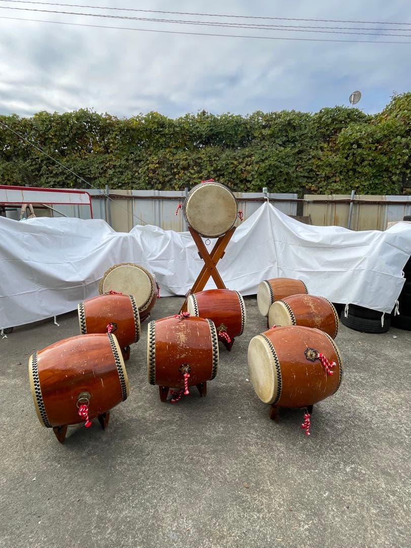 和太鼓 9台セット 装飾あり