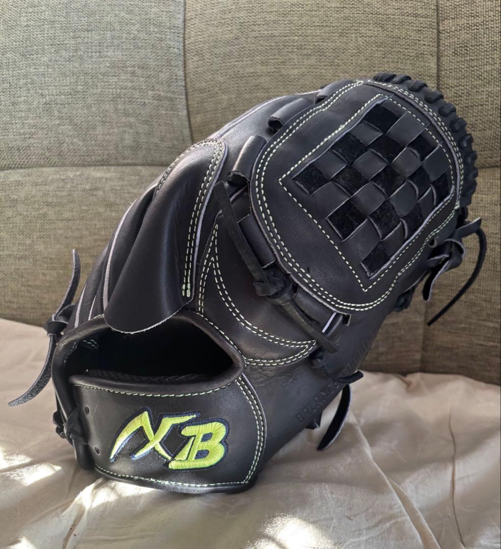 アクセフベルガード 硬式用 投手用グラブ 横型 ブラック