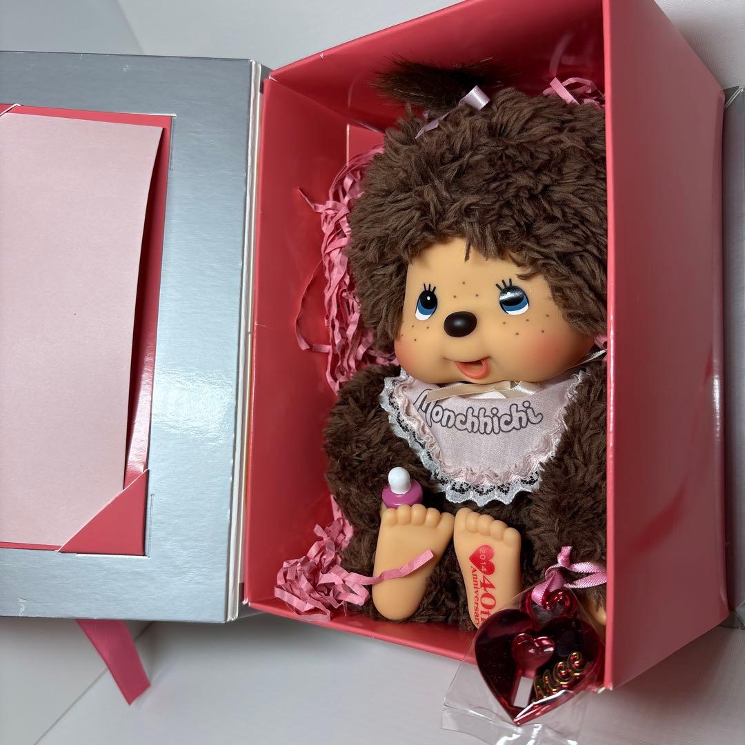新品 2014年発売40周年記念 プードルボア 女の子 モンチッチ 455