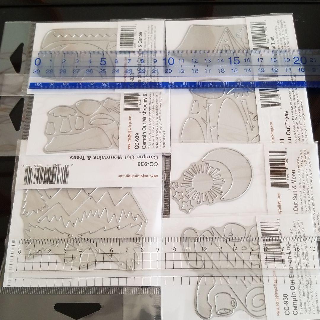 コテージカッツ　カッティングダイ　キャンプシリーズ全種類