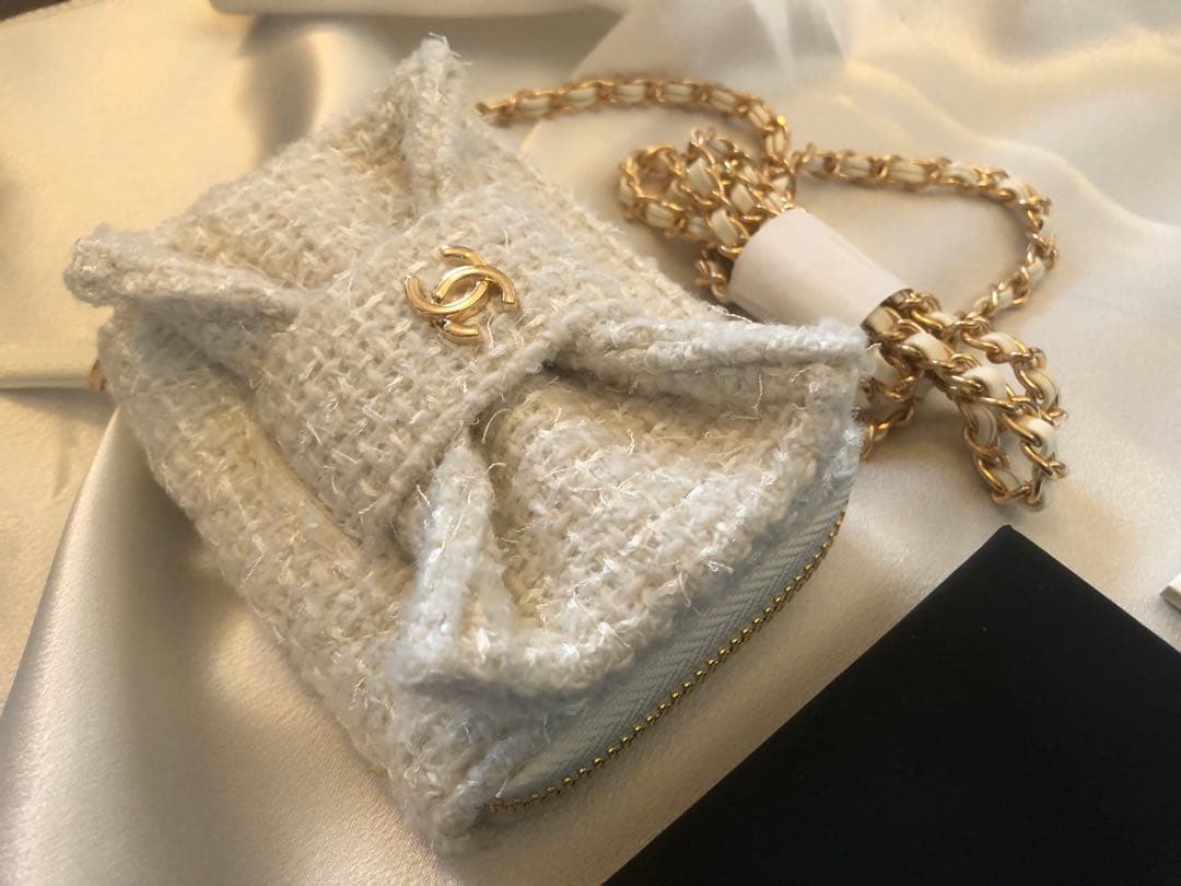 ツイード ミニバッグ ミニウォレット 箱付き