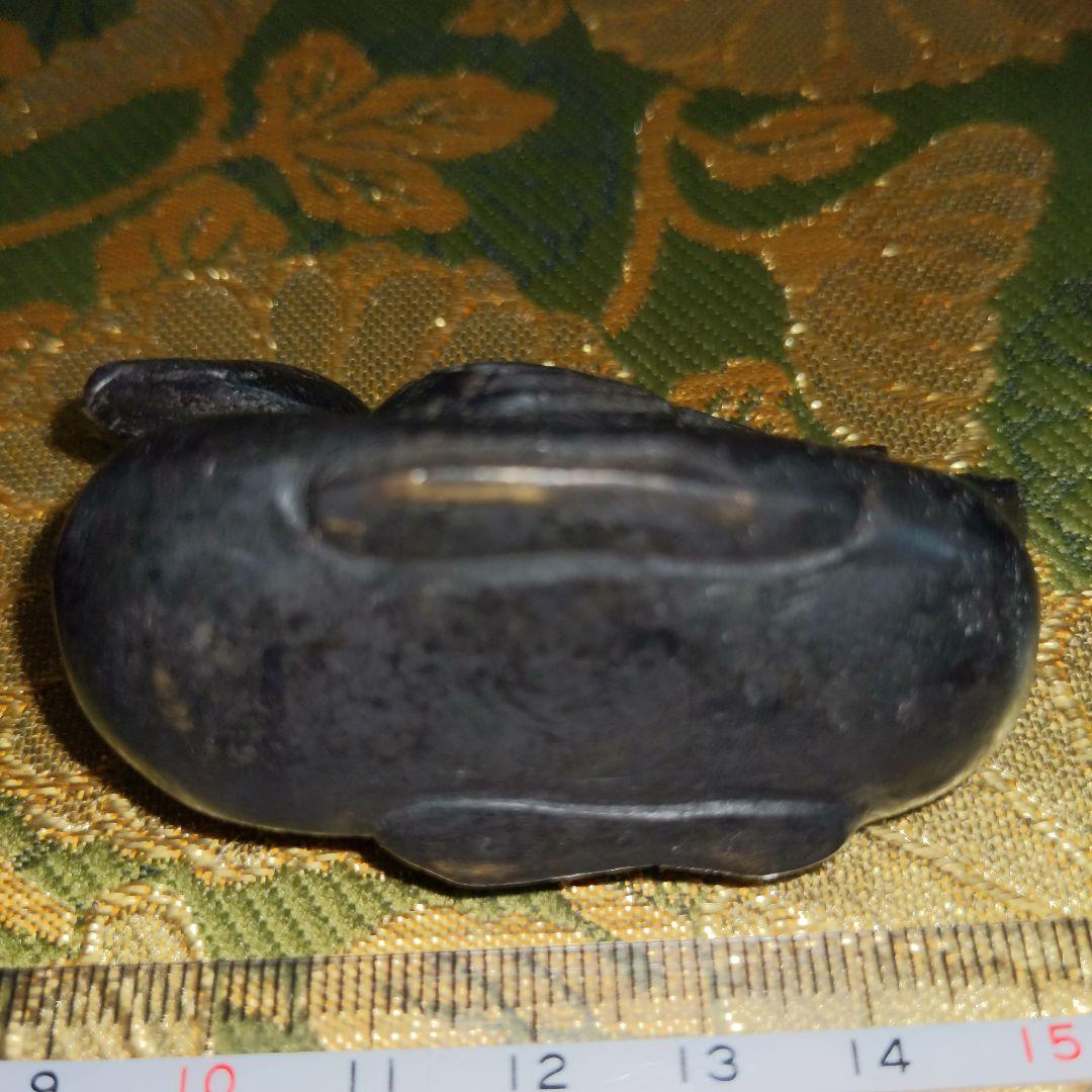 【最終価格】 骨董　書道　古銅製　水鳥鎮紙　台付