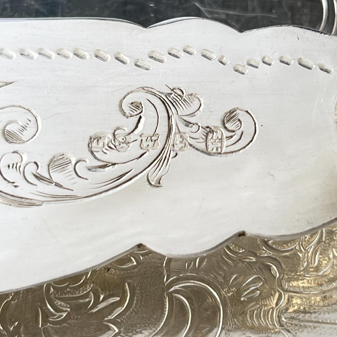 【英国】 ビクトリアンのサーバー ペア【シルバープレート】 専用ケース