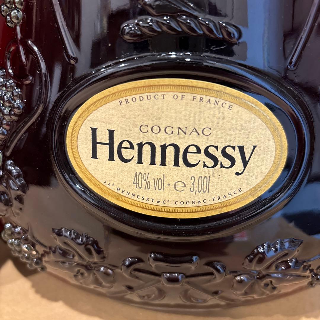 ヘネシー XO 金キャップ ボトル 3000ml 40％ 箱付コニャック 未開封