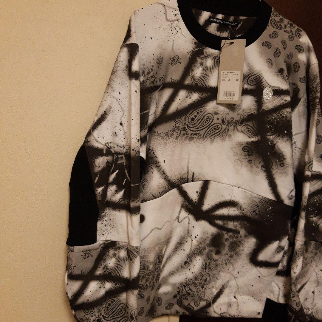 新品2024モデル　ラッセルノ　Russeluno　クールネック裏起⽑スウェット