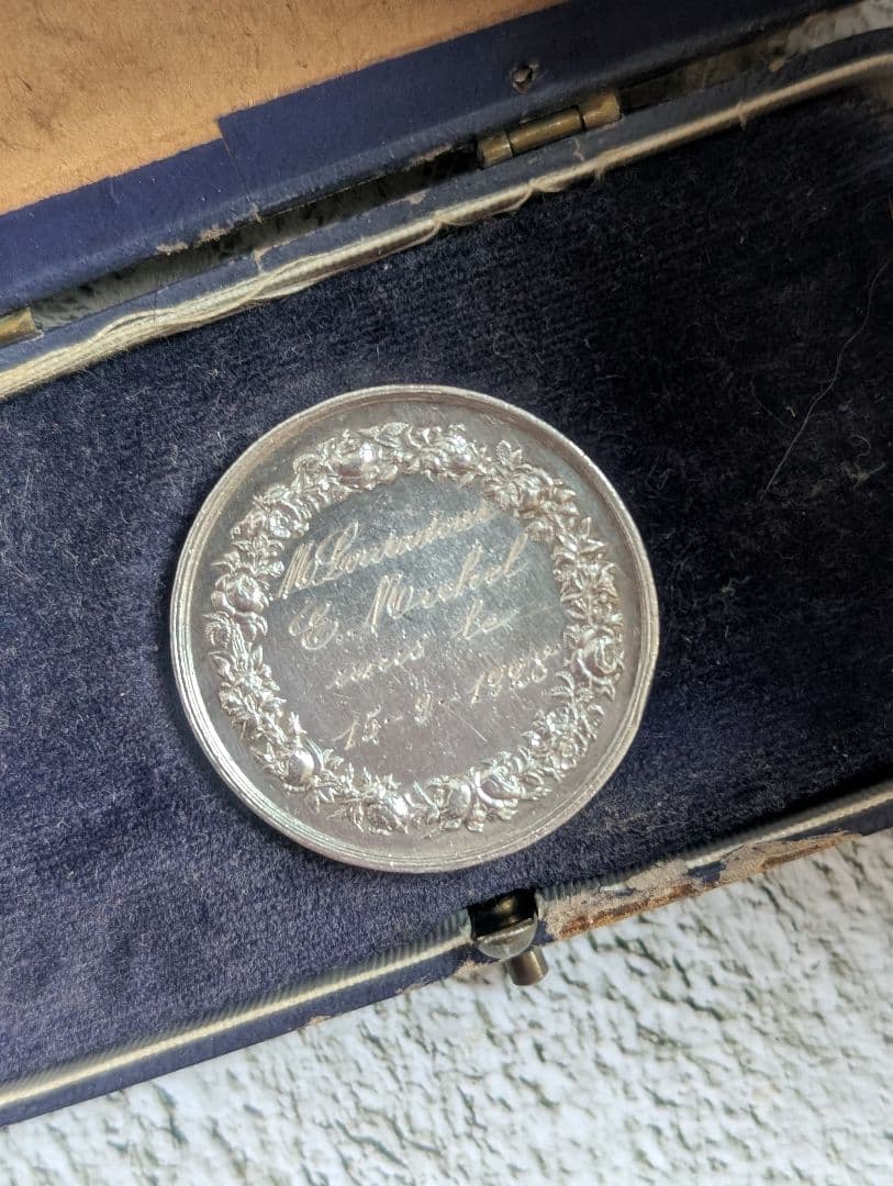 フランス アンティーク マリッジ  シルバー約13.8g 1928年