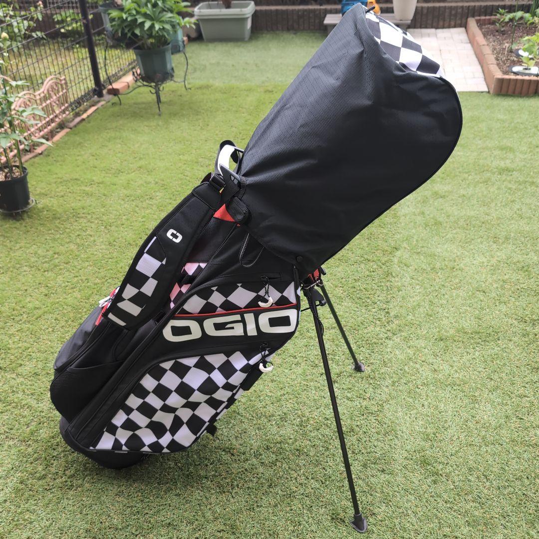 【4月購入美品】OGIO 24 チェッカーフラッグ スタンド式キャディバッグ