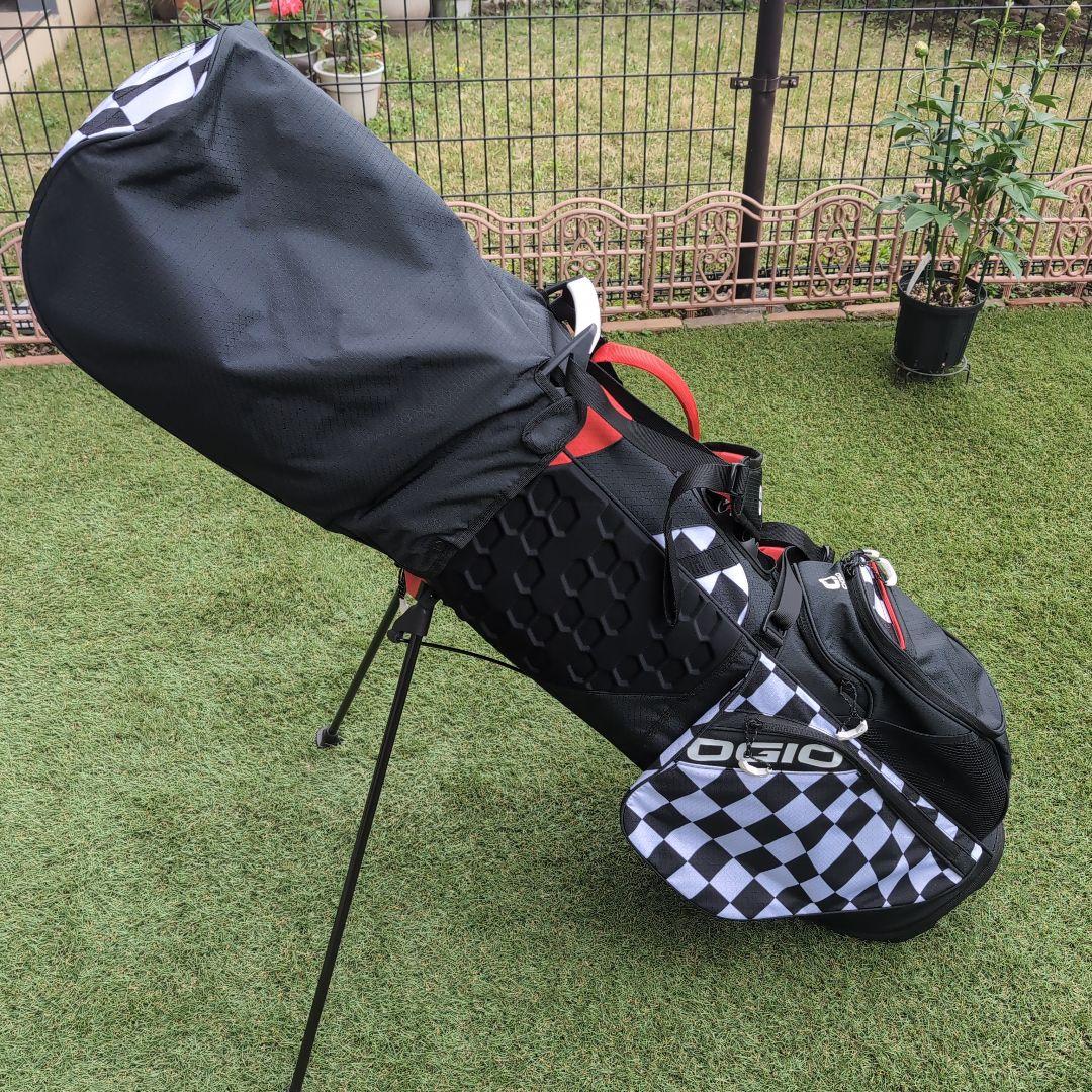 【4月購入美品】OGIO 24 チェッカーフラッグ スタンド式キャディバッグ