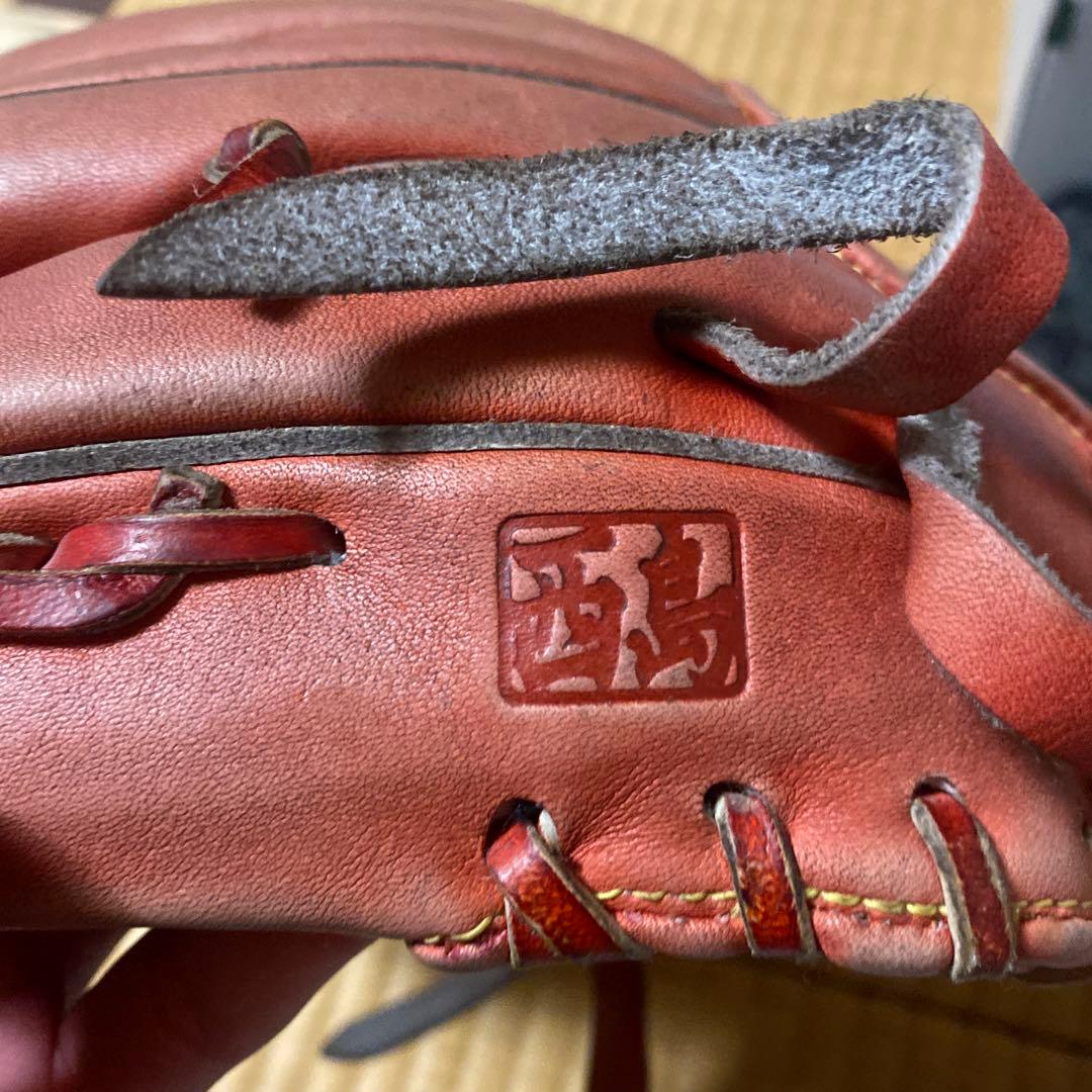 WGN CPT 65 軟式硬式兼用グローブ 赤色 漢字ロゴ