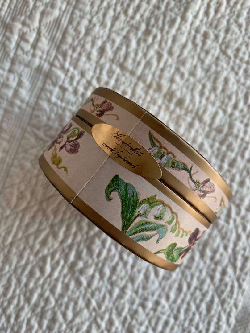 フランスアンティークスミレ布花＆DEMELスミレの砂糖漬70g未開封品set