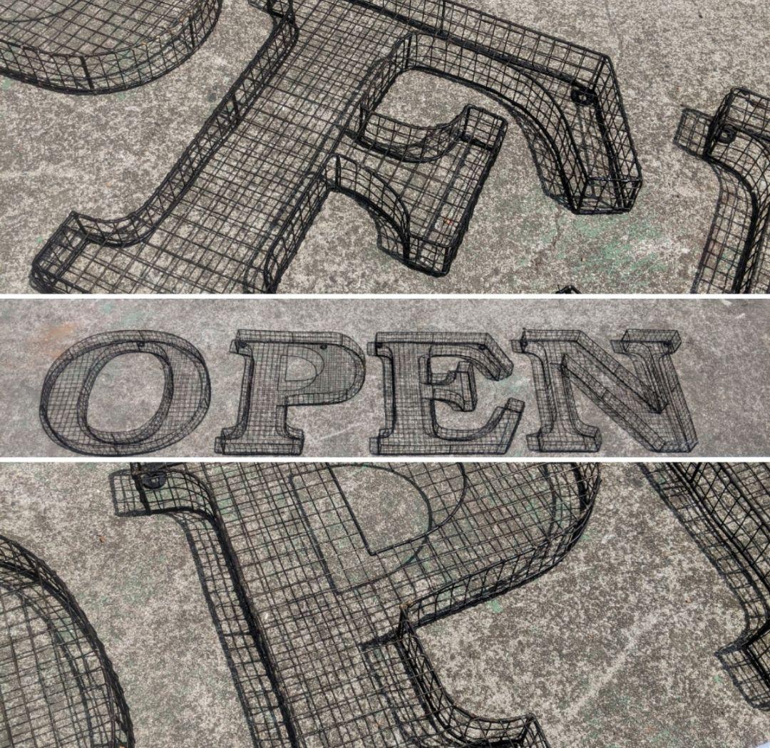 アルファベット看板 オープン 壁掛け看板 立体式 大型看板 OPEN サイン