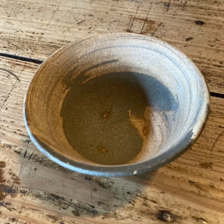 煎茶椀　汲出茶碗　茶杯　粉引　刷毛目　煎茶道具　骨董　民藝